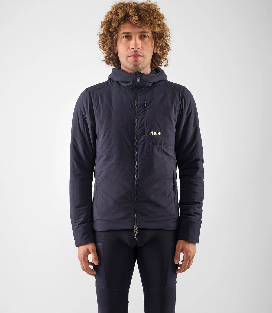 Pedaled Odyssey Insulated Hooded Jacket Winter Fahrradjacke Dark Navy