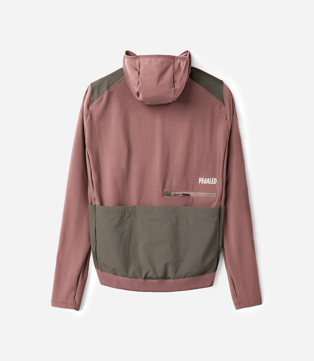 Pedaled Odyssey Hooded Long Sleeve Jersey Radtrikot langarm Dark Rose