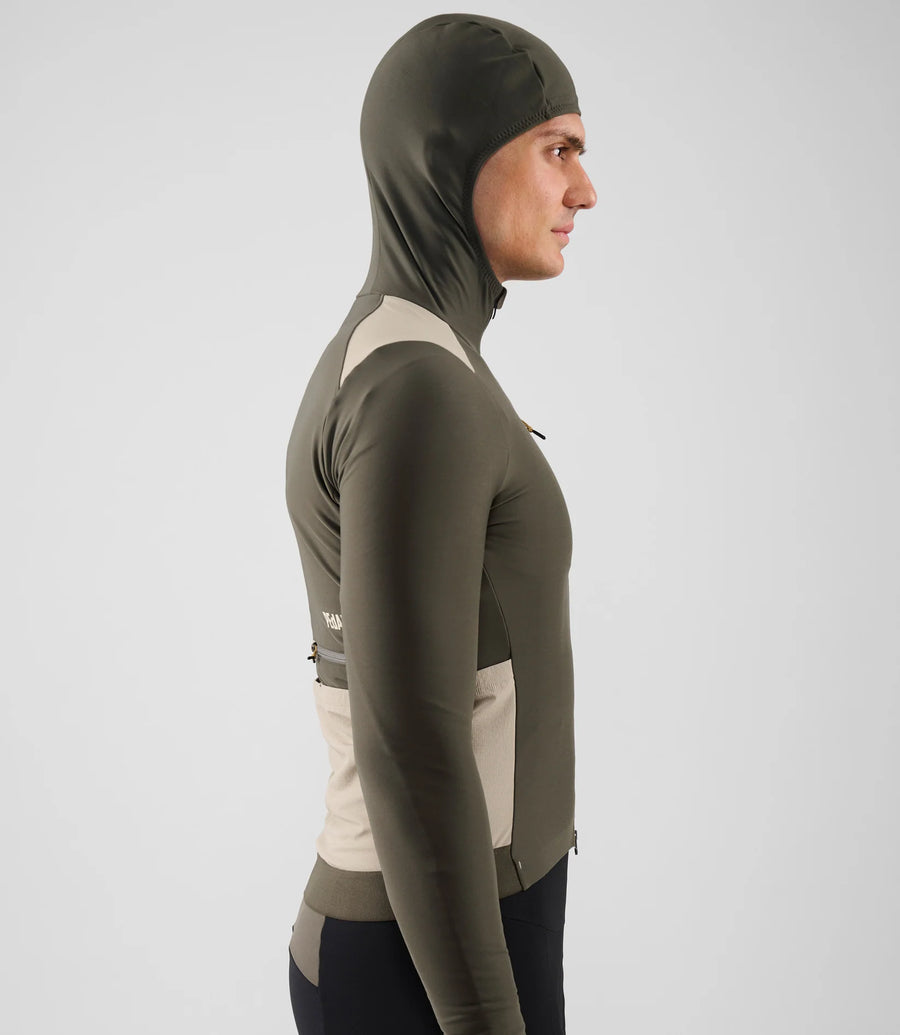 Pedaled Odyssey Hooded Long Sleeve Jersey Radtrikot langarm Grey Ink