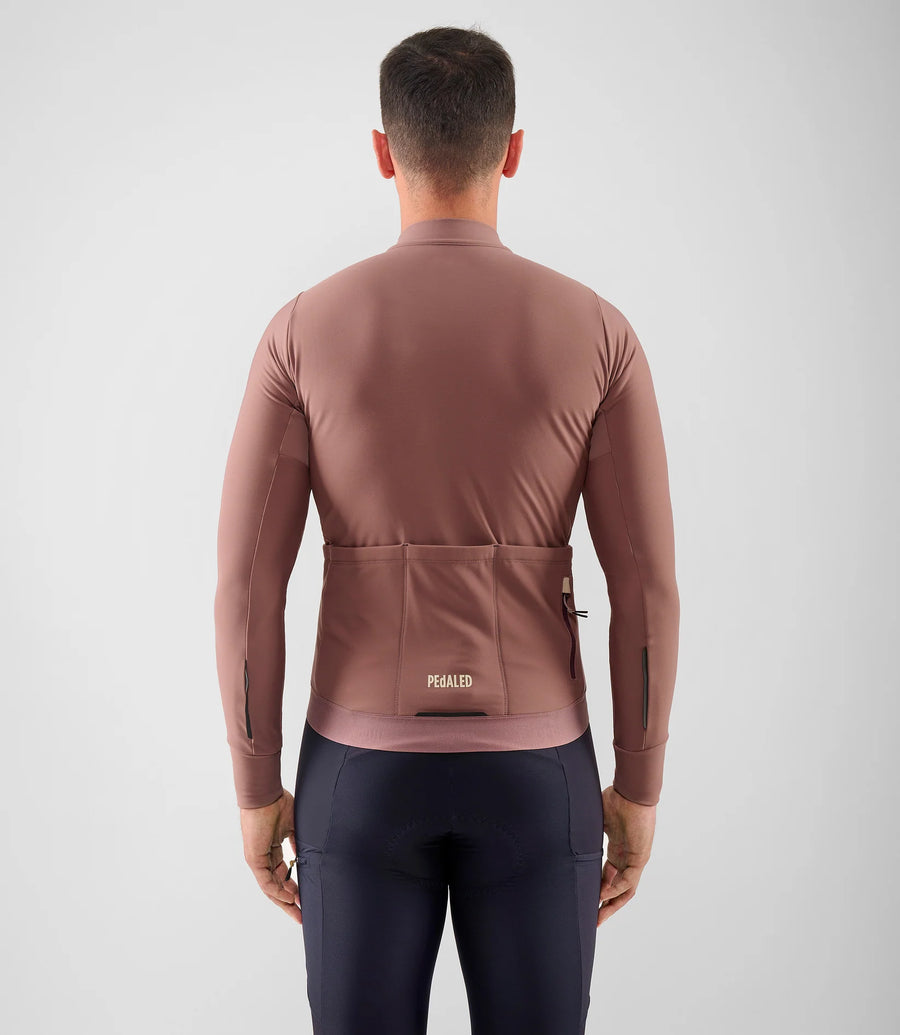 Pedaled Odyssey Long Sleeve Jersey Radtrikot langarm Dark Rose