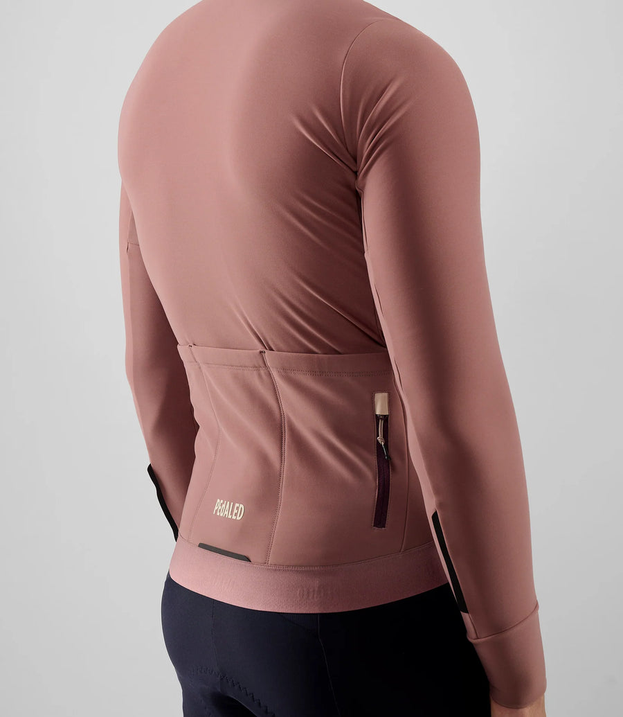 Pedaled Odyssey Long Sleeve Jersey Radtrikot langarm Dark Rose