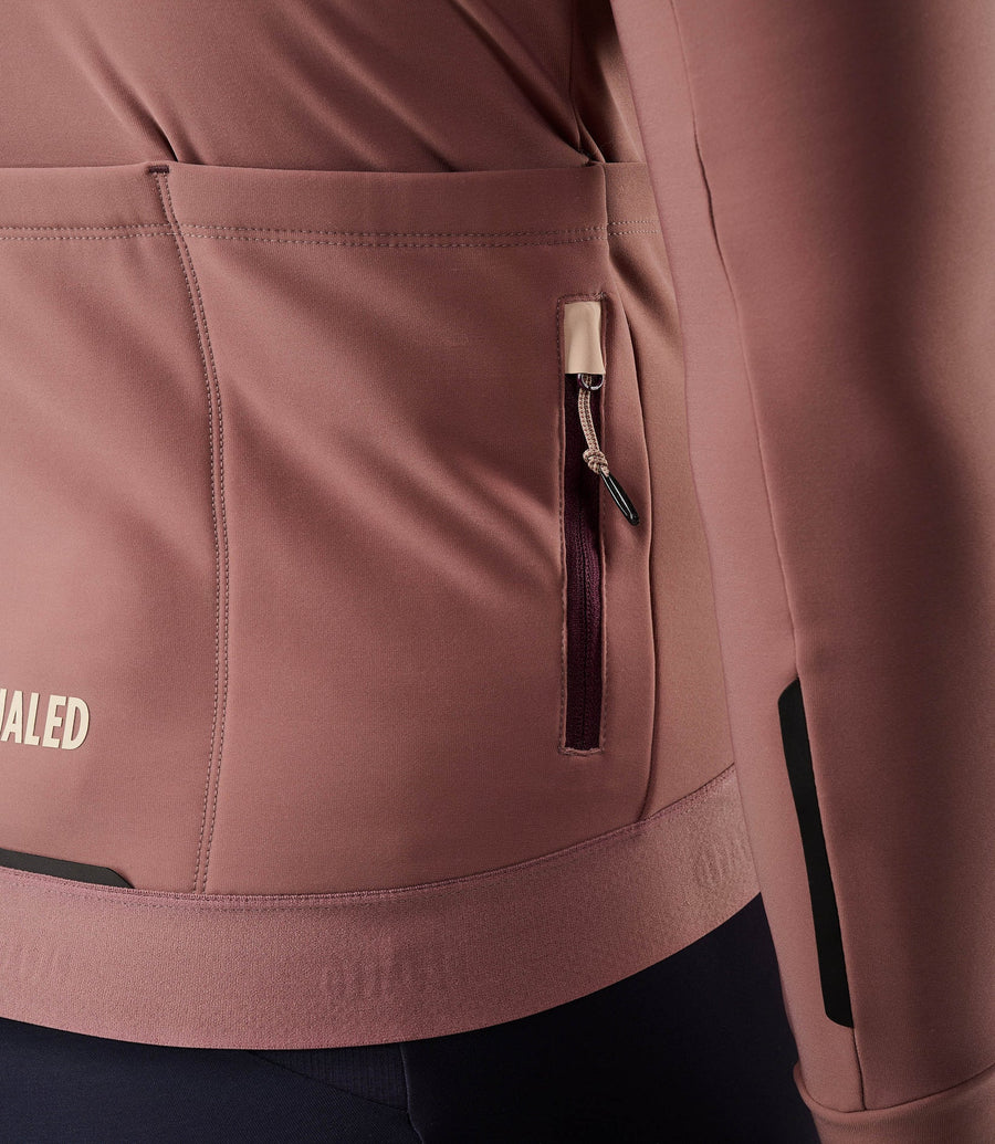 Pedaled Odyssey Long Sleeve Jersey Radtrikot langarm Dark Rose
