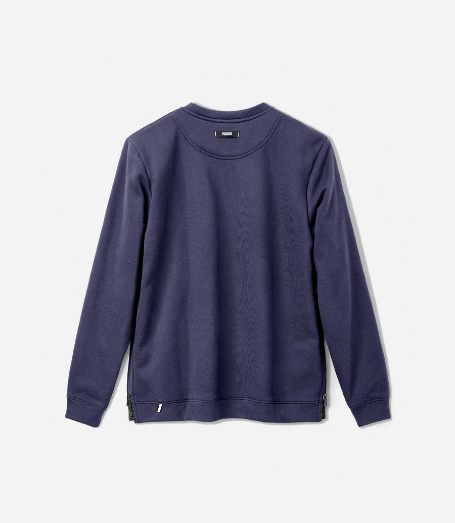 Pedaled Lifewear Zipped Sweatshirt Unisex Pullover Dark Navy