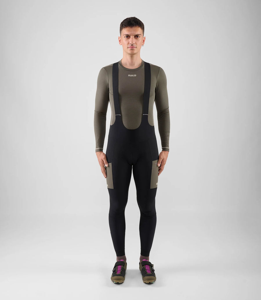 Pedaled Odyssey Tight Thermo Trägerhose Black