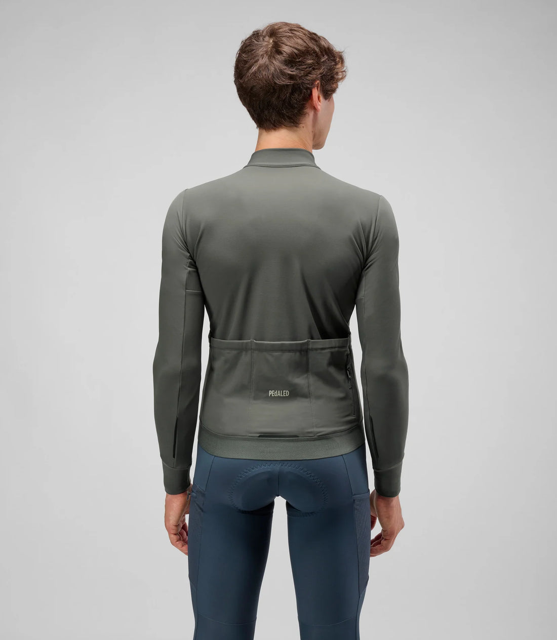 Pedaled Odyssey Long Sleeve Jersey Radtrikot langarm Charcoal Gray