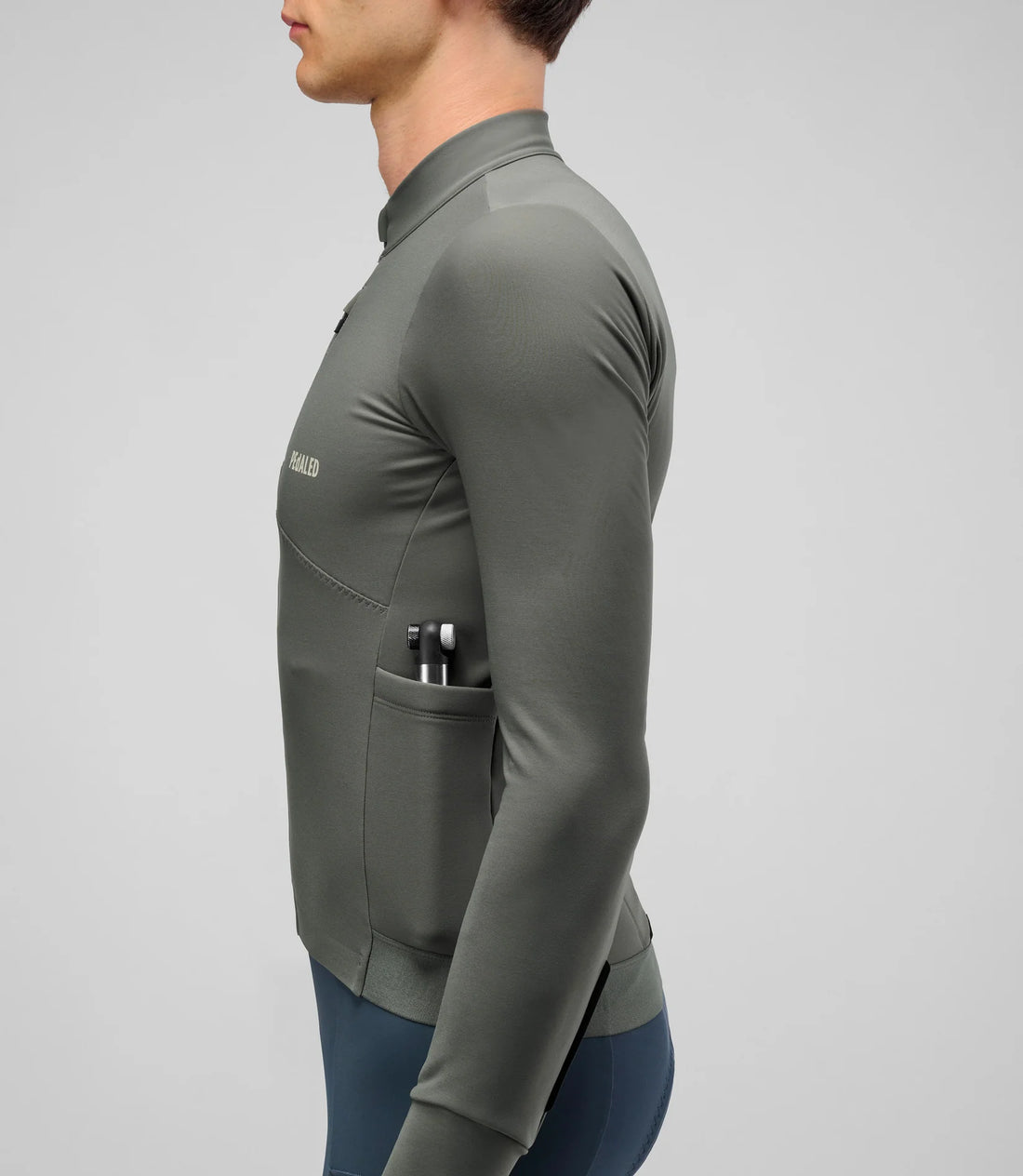 Pedaled Odyssey Long Sleeve Jersey Radtrikot langarm Charcoal Gray