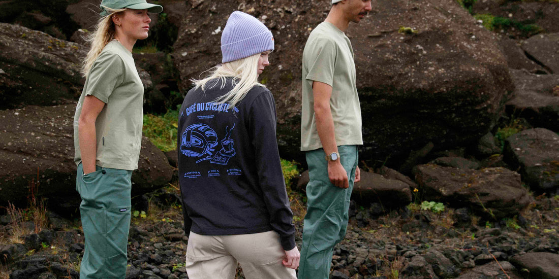 Café du Cycliste Unisex Unisex Maria Cotton T-Shirt Anthracite