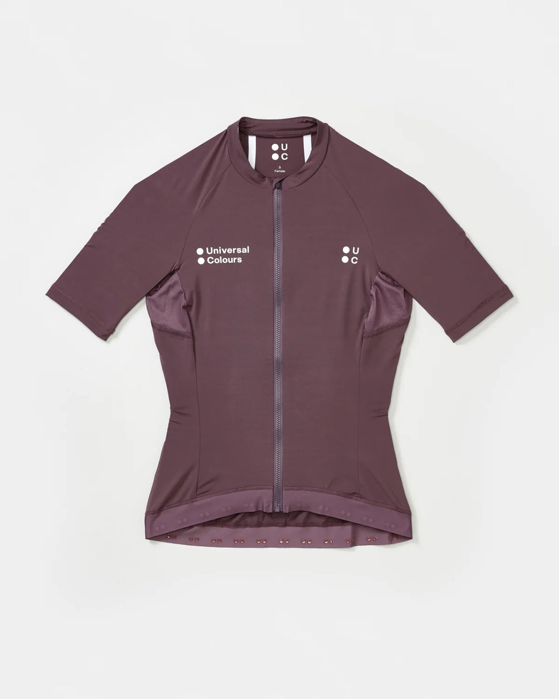 Universal Colours Mono Women's Short Sleeve Jersey Radtrikot Thistle Purple