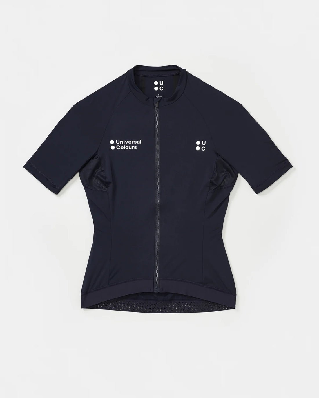 Universal Colours Mono Women's Short Sleeve Jersey Radtrikot Navy Blue