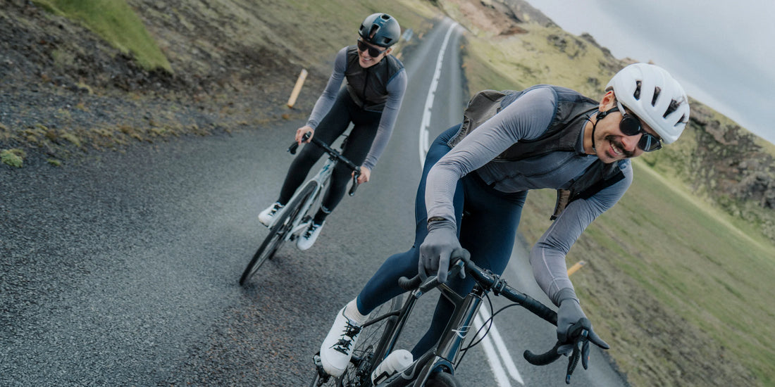 Café du Cycliste Charlie Men's Brushed Long Sleeve Jersey Radtrikot langarm Charcoal