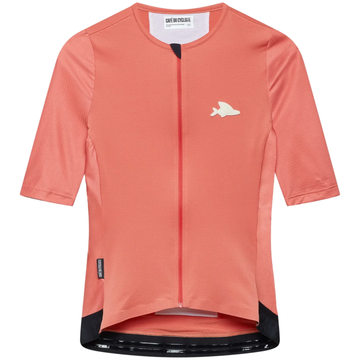 Café du Cycliste Olympe Textured Men's Jersey Radtrikot Cinder Red