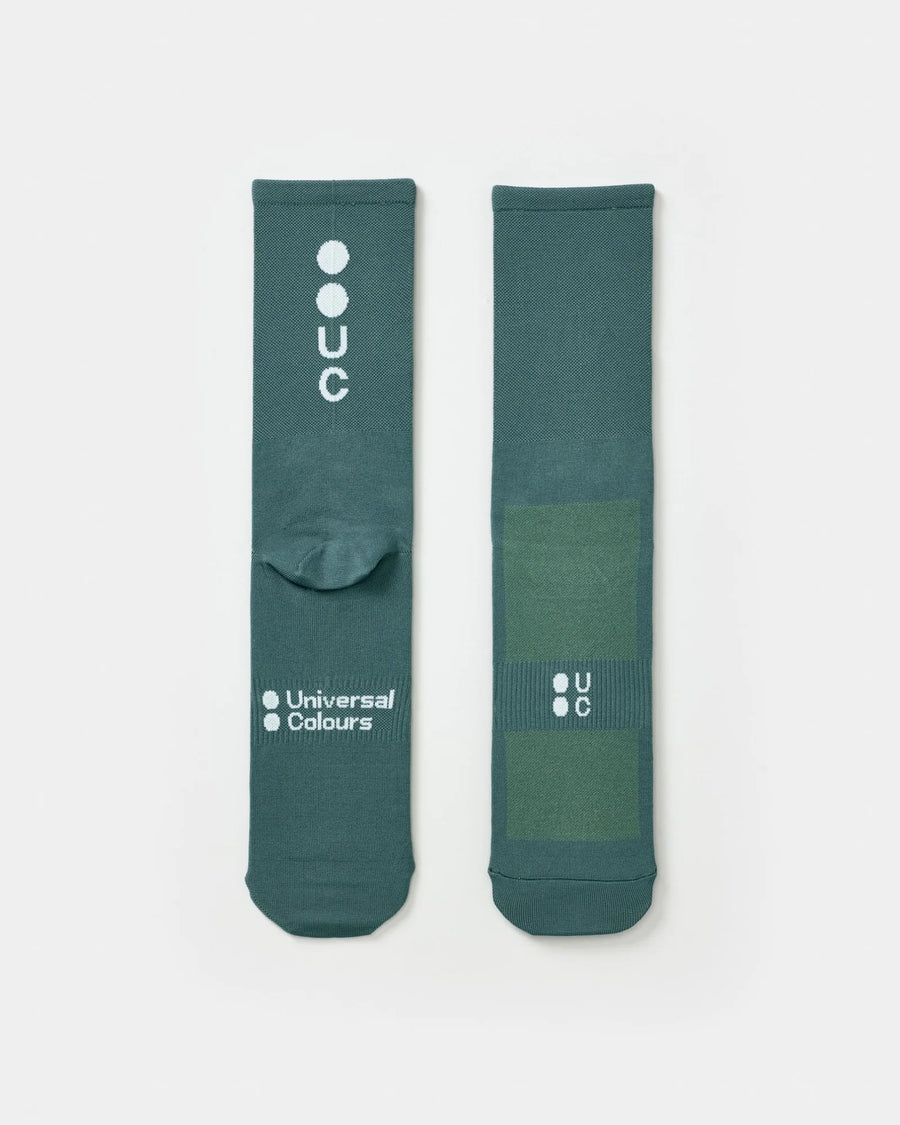 Universal Colours Mono Summer Socks Radsocken Green Daze