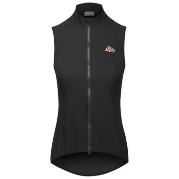 Café du Cycliste Edith Women's Cycling Gilet Windweste Black