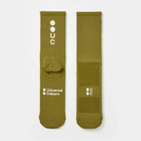 Universal Colours Mono Summer Socks Radsocken Olive Gold