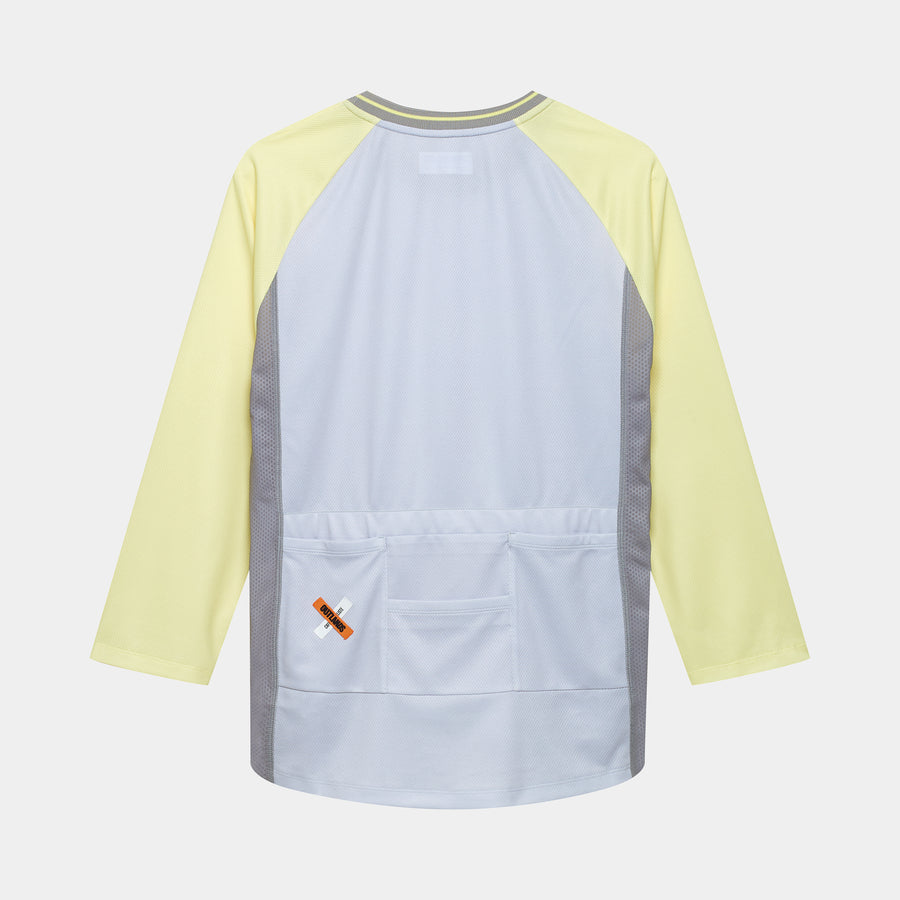 Café du Cycliste Barbara Men's Jersey Radtrikot Scrabble Naples Yellow Grey