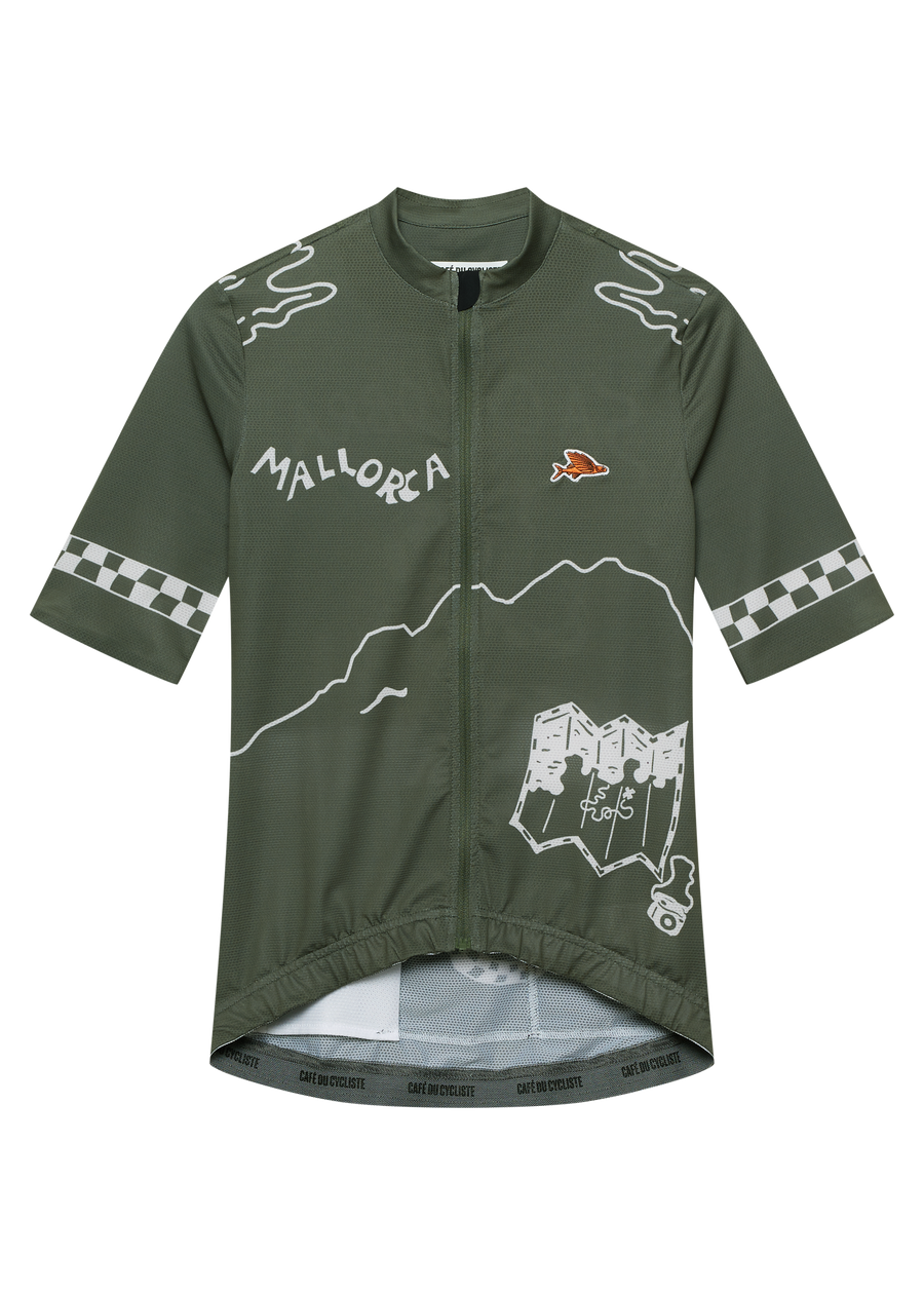 Café du Cycliste Sa Calobra Men's Jersey Radtrikot Khaki