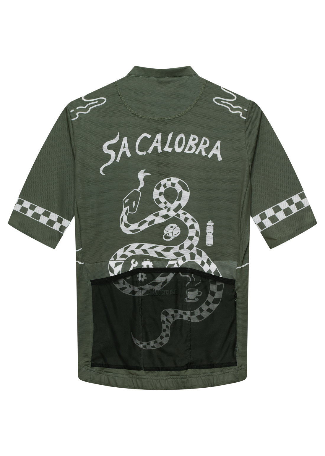 Café du Cycliste Sa Calobra Men's Jersey Radtrikot Khaki