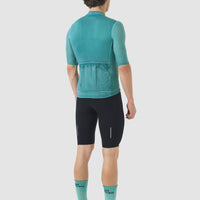 Café du Cycliste Angeline Men's Ultralight Cycling Jersey Radtrikot Cold Dye Dark Sea