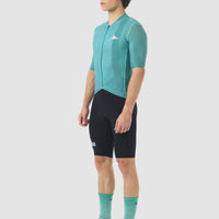 Café du Cycliste Angeline Men's Ultralight Cycling Jersey Radtrikot Cold Dye Dark Sea