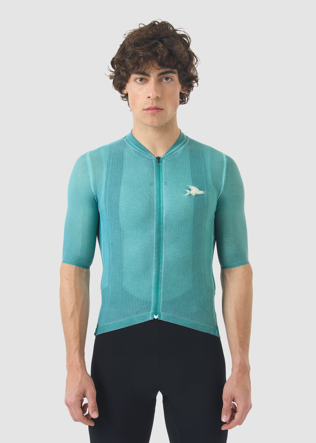 Café du Cycliste Angeline Men's Ultralight Cycling Jersey Radtrikot Cold Dye Dark Sea