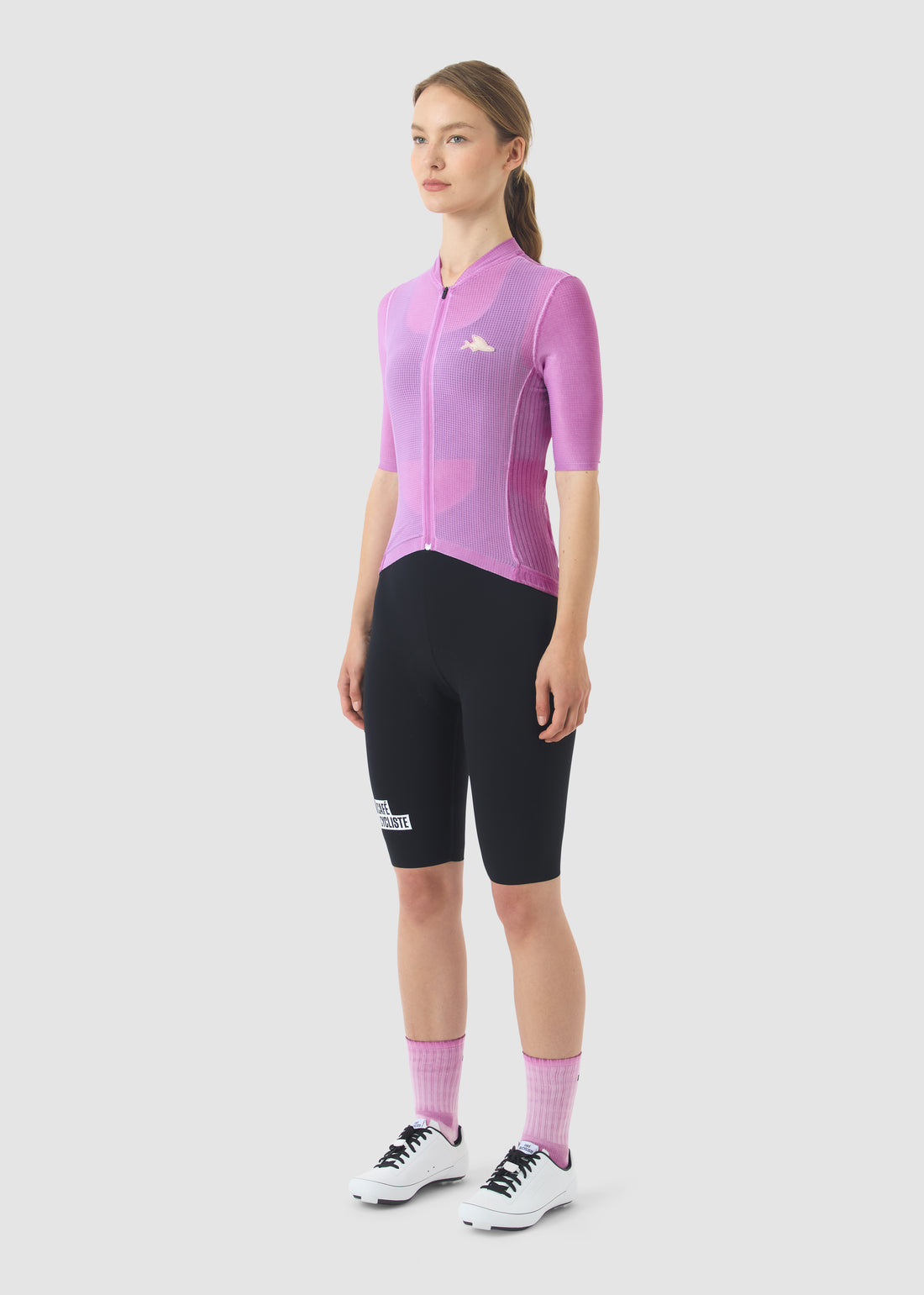 Café du Cycliste Angeline Women's Ultralight Cycling Jersey Radtrikot Cold Dye Ultra Violet
