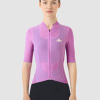 Café du Cycliste Angeline Women's Ultralight Cycling Jersey Radtrikot Cold Dye Ultra Violet