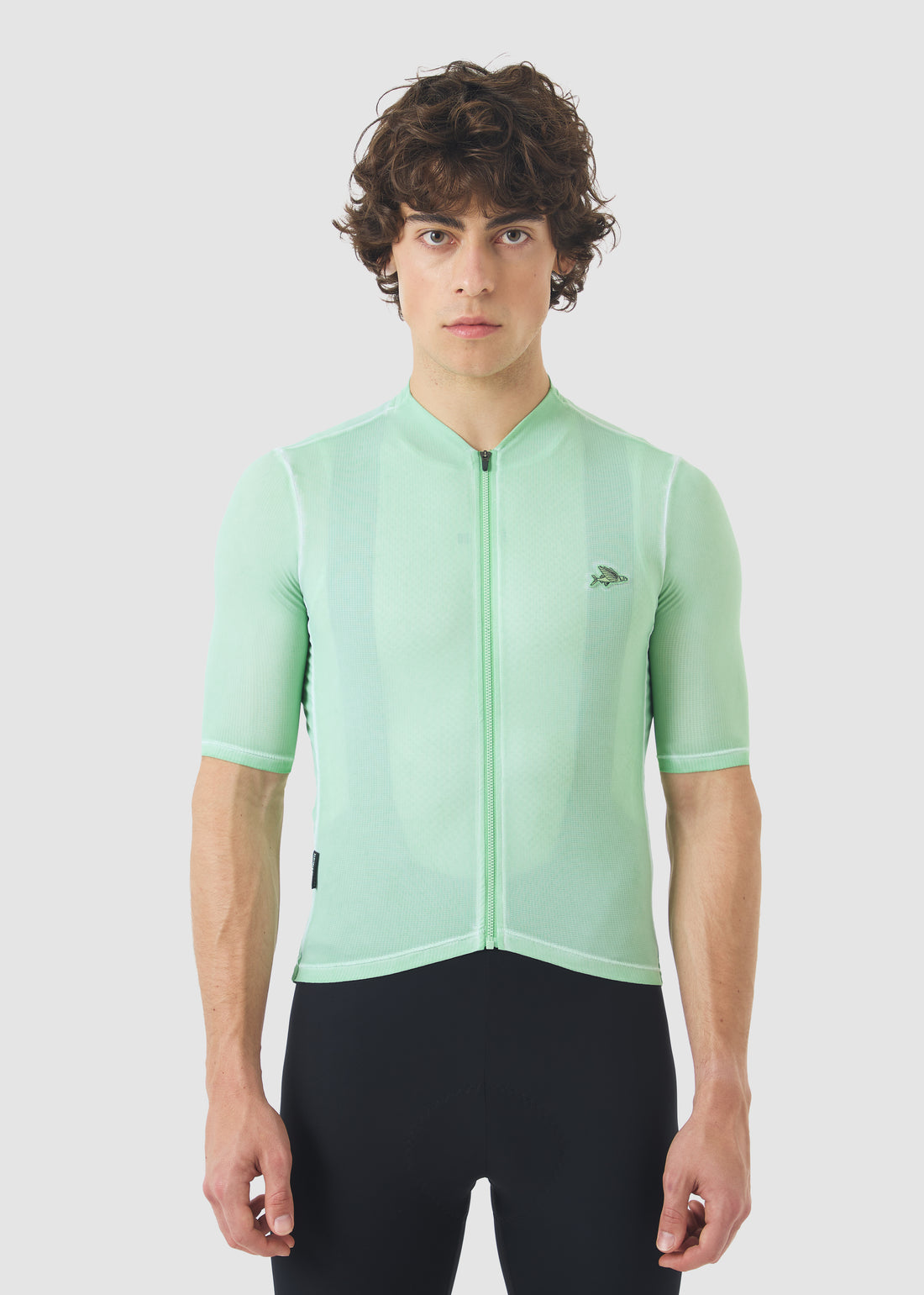 Café du Cycliste Men's Superlight Jersey Laurette Radtrikot Cold Dye Jadeite