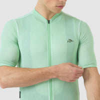 Café du Cycliste Men's Superlight Jersey Laurette Radtrikot Cold Dye Jadeite