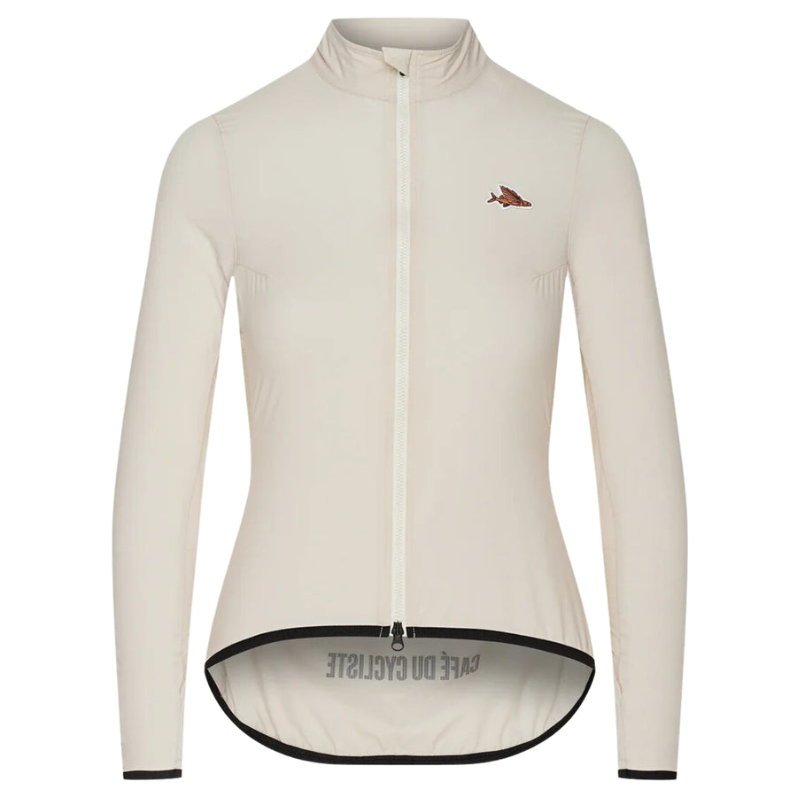 Café du Cycliste Edith Women's Cycling Windjacket Wind Fahrradjacke Chalk