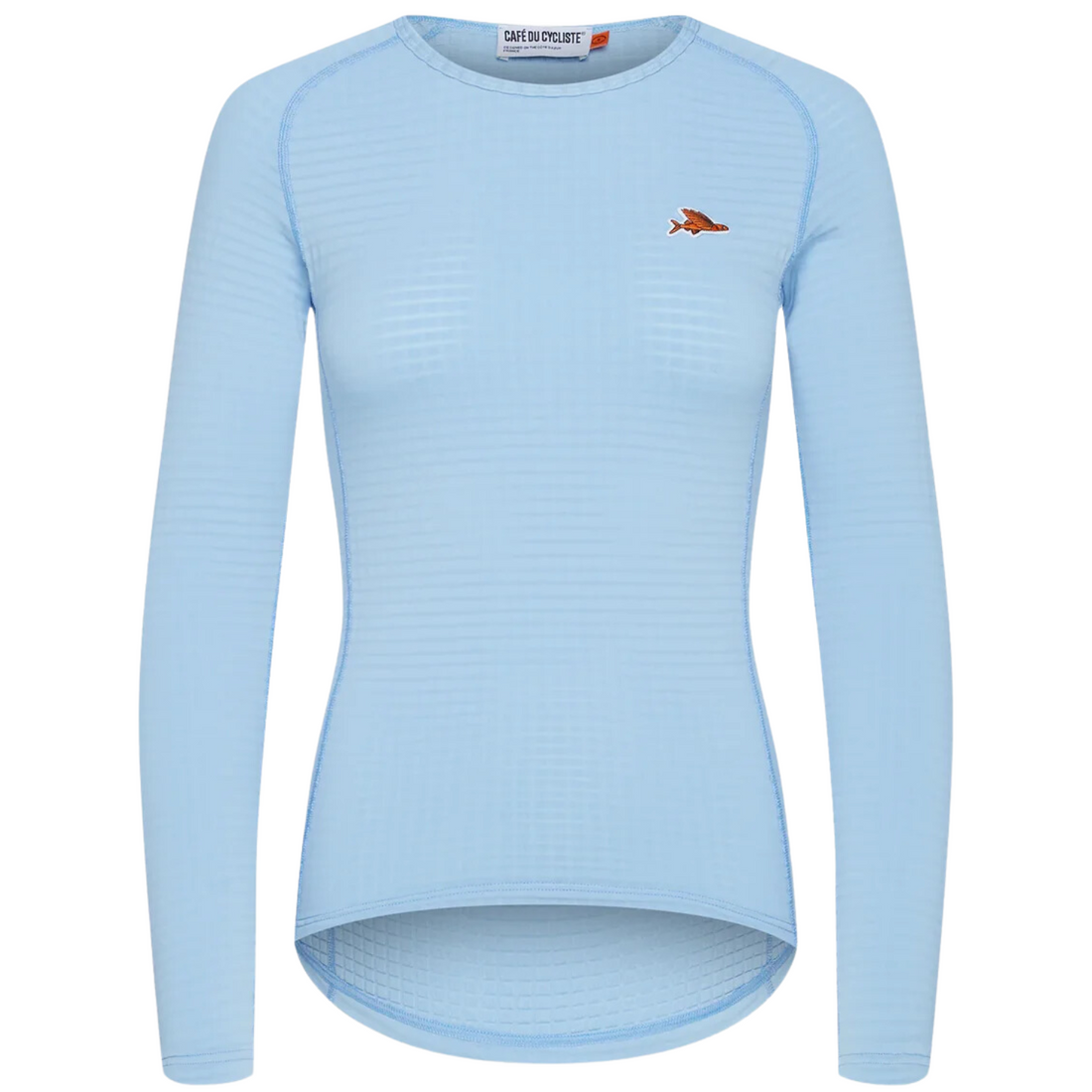 Café du Cycliste Coline Women's Three Season Base Layer Radunterhemd langarm Ice Blue