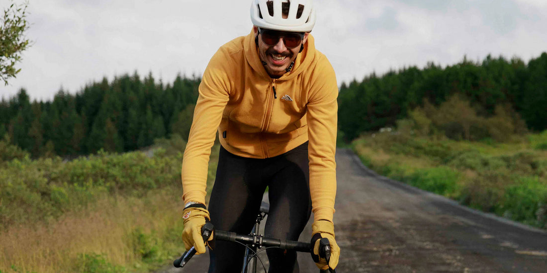 Café du Cycliste Apolline Unisex Midweight Jersey Radtrikot langarm Sunflower