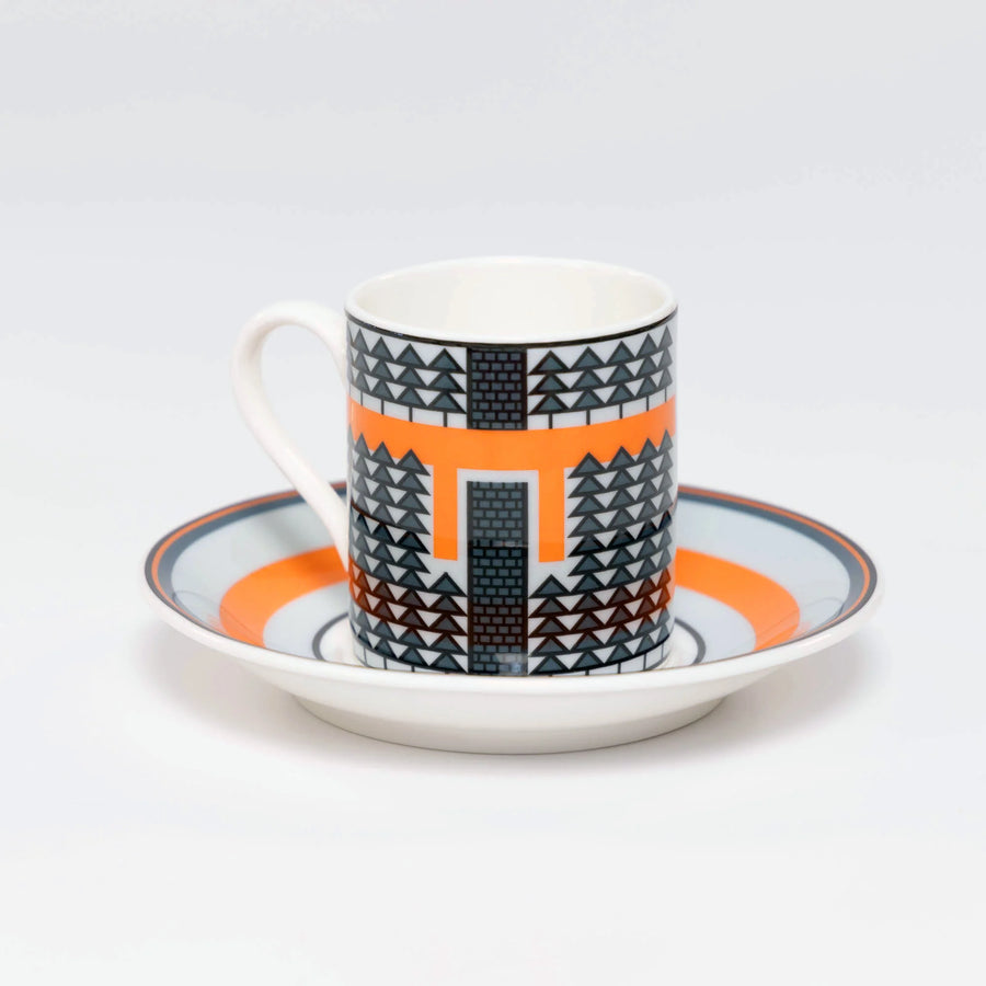 Handmade Cyclist La Trouée d'Arenberg Espressotasse & Untertasse