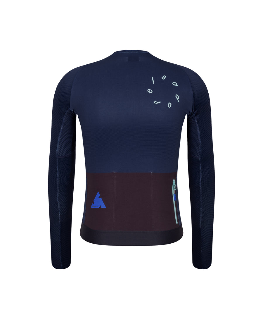 Isadore Alternative Ultralight Long Sleeve Jersey Radtrikot langarm Night Sky