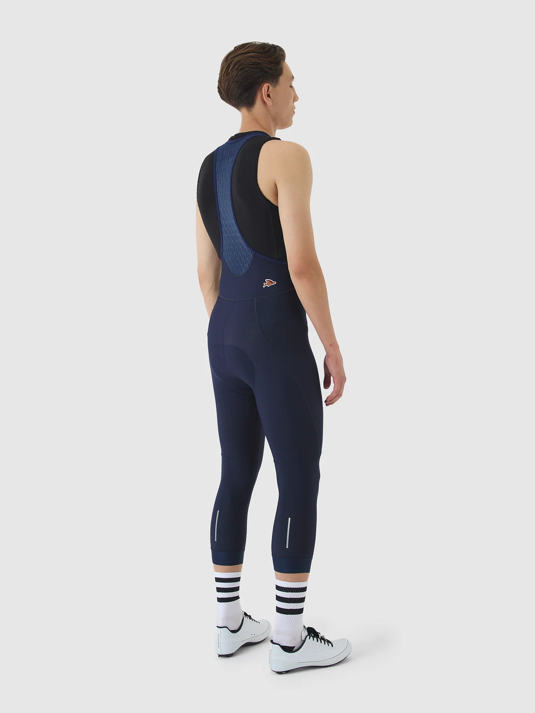 Café du Cycliste Adrienne Men's Brushed Bib Shorts 3/4 Thermo Radhose Navy