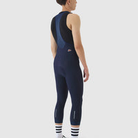 Café du Cycliste Adrienne Men's Brushed Bib Shorts 3/4 Thermo Radhose Navy