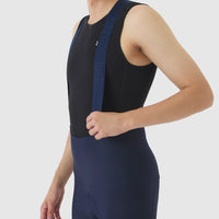 Café du Cycliste Adrienne Men's Brushed Bib Shorts 3/4 Thermo Radhose Navy