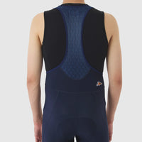 Café du Cycliste Adrienne Men's Brushed Bib Shorts 3/4 Thermo Radhose Navy