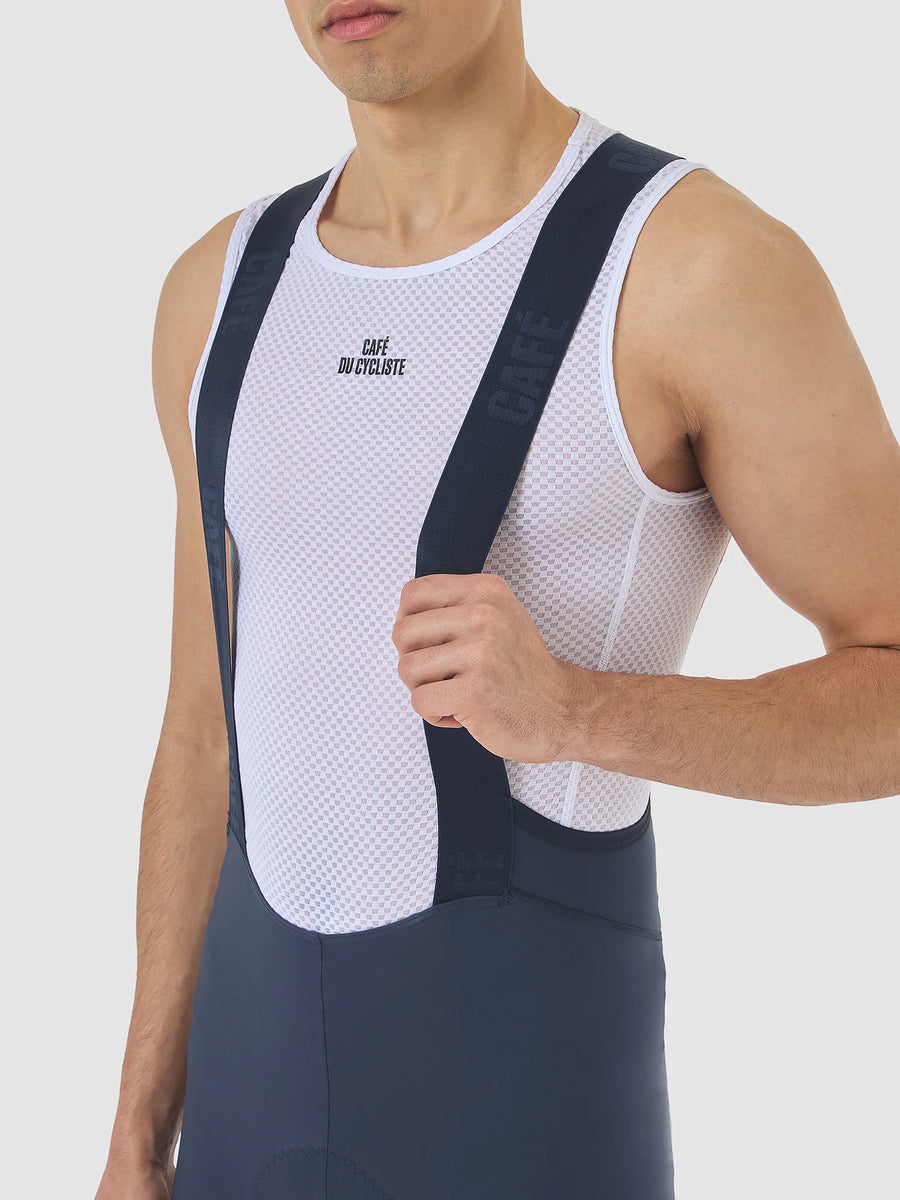 Café du Cycliste Marinette Pantaloncini con bretelle colorati da uomo Navy