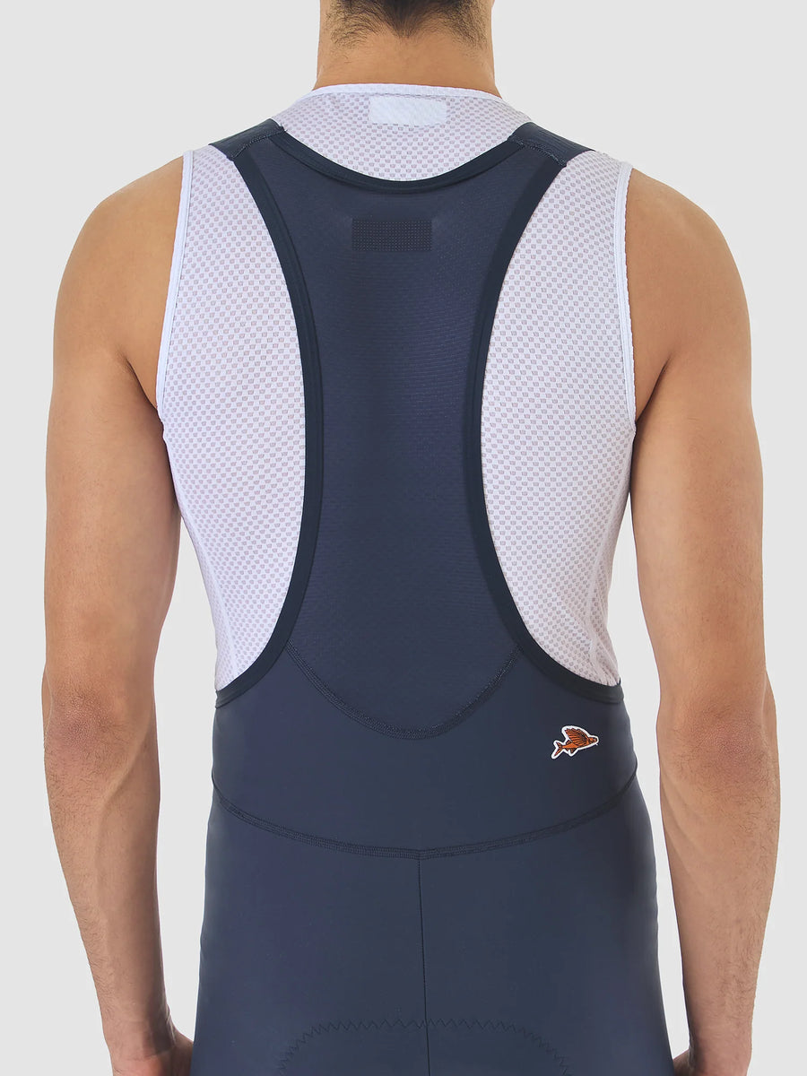 Café du Cycliste Marinette Pantaloncini con bretelle colorati da uomo Navy