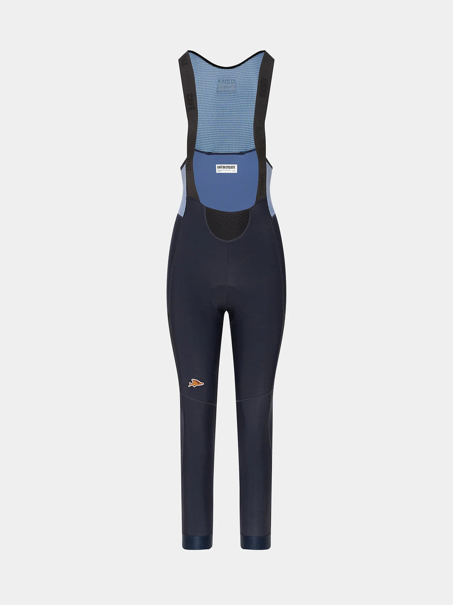 Café du Cycliste Rosie Cargo Women's Brushed Tights Thermo Radhose Navy