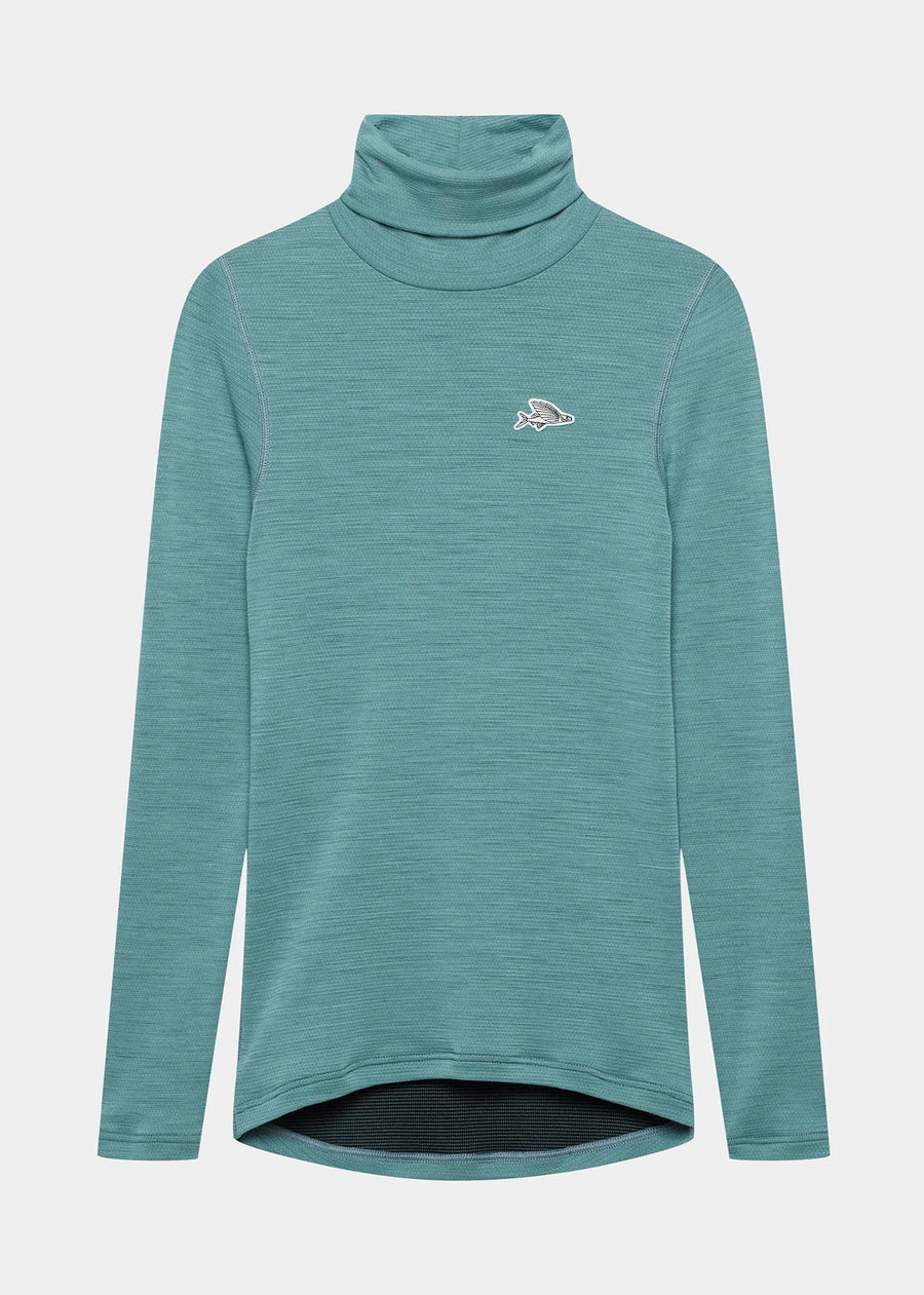 Café du Cycliste Carmen Women's Merino Base Layer Radunterhemd langarm Deep Water