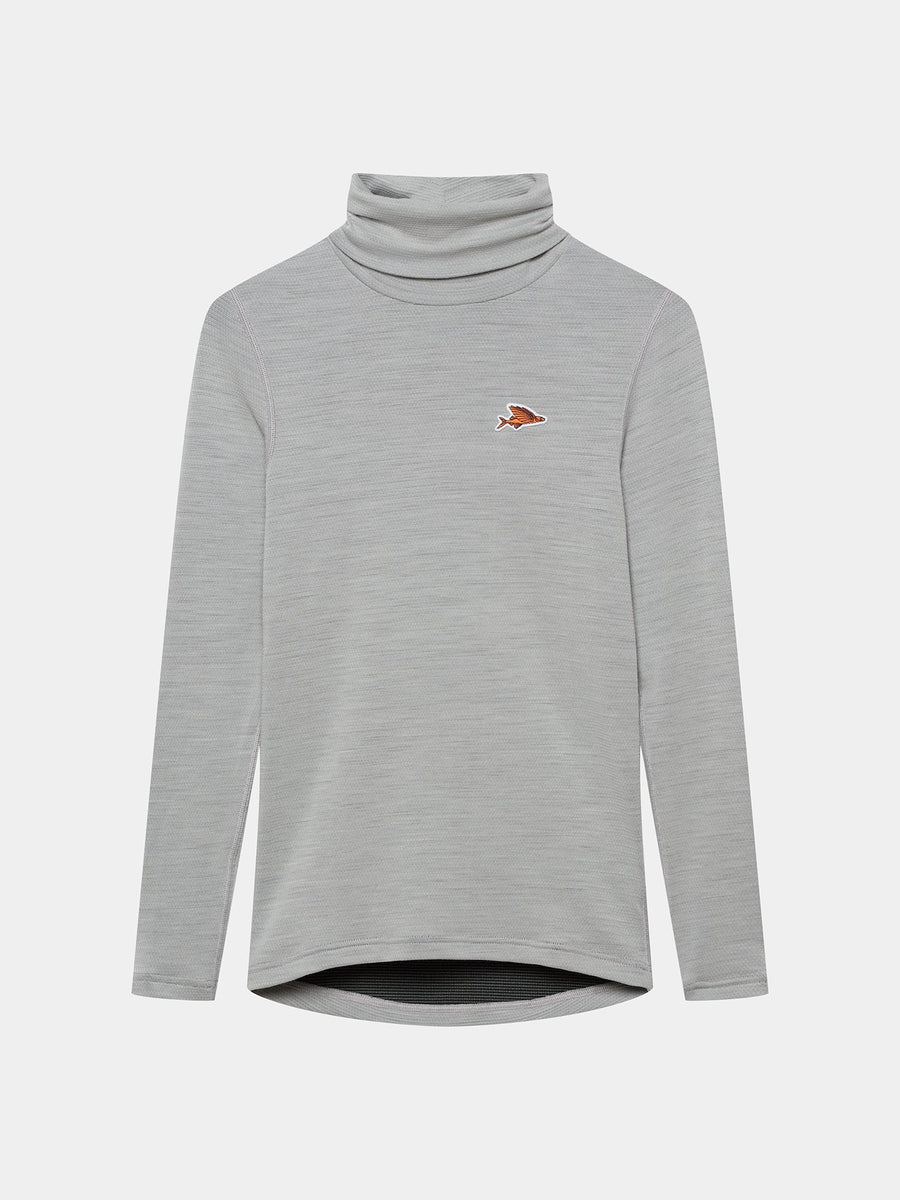 Café du Cycliste Carmen Women's Merino Base Layer Radunterhemd langarm Mountain Fog