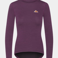 Café du Cycliste Carmen Women's Merino Base Layer Radunterhemd langarm Quetsche