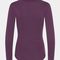 Café du Cycliste Carmen Women's Merino Base Layer Radunterhemd langarm Quetsche