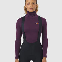 Café du Cycliste Carmen Women's Merino Base Layer Radunterhemd langarm Quetsche