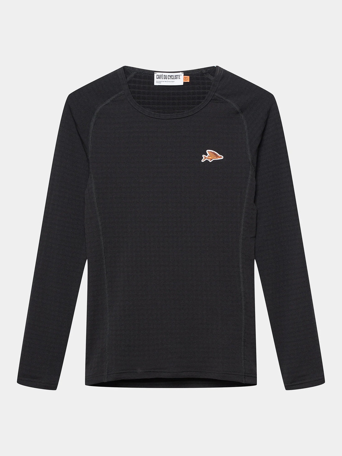 Café du Cycliste Coline Men's Three Season Base Layer Radunterhemd langarm Black