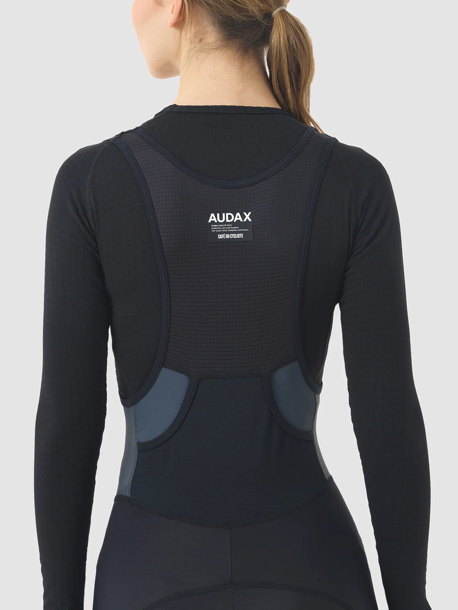 Café du Cycliste Coline Women's Three Season Base Layer Radunterhemd langarm Black