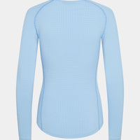 Café du Cycliste Coline Women's Three Season Base Layer Radunterhemd langarm Ice Blue