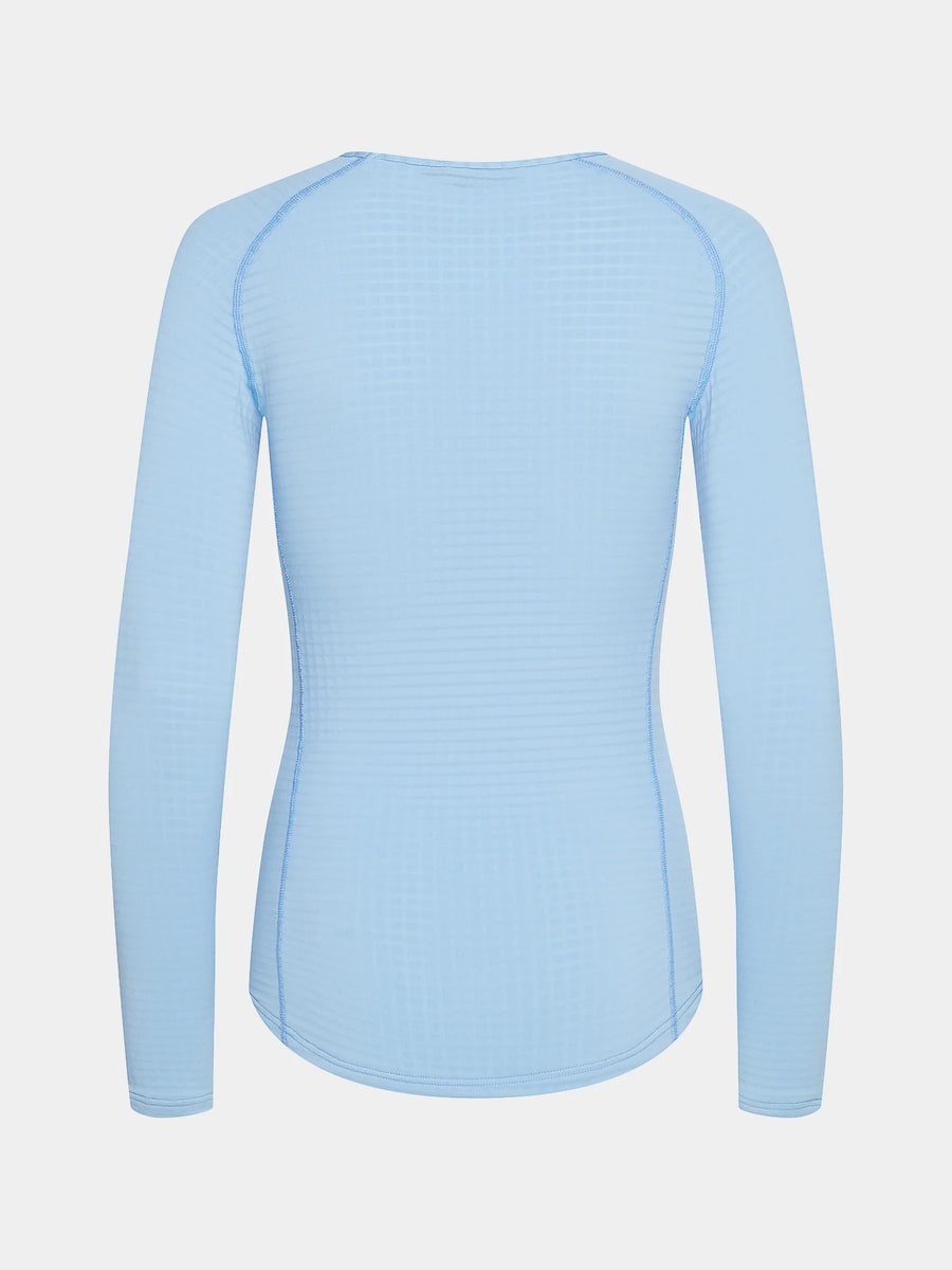 Café du Cycliste Coline Women's Three Season Base Layer Radunterhemd langarm Ice Blue