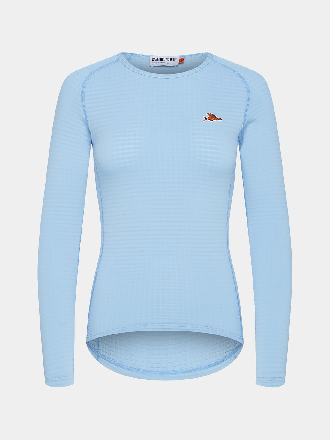 Café du Cycliste Coline Women's Three Season Base Layer Radunterhemd langarm Ice Blue